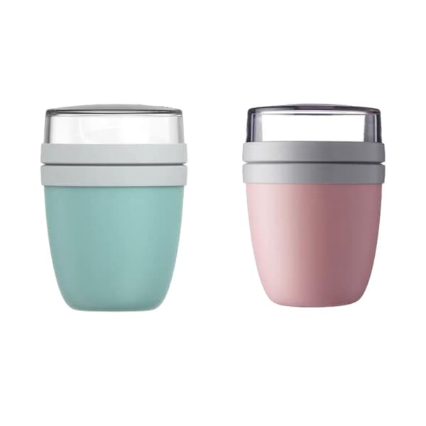 2-delad 500ML yoghurtlunchmugg med lock återanvändbara bärbara matbehållare för hemköket A