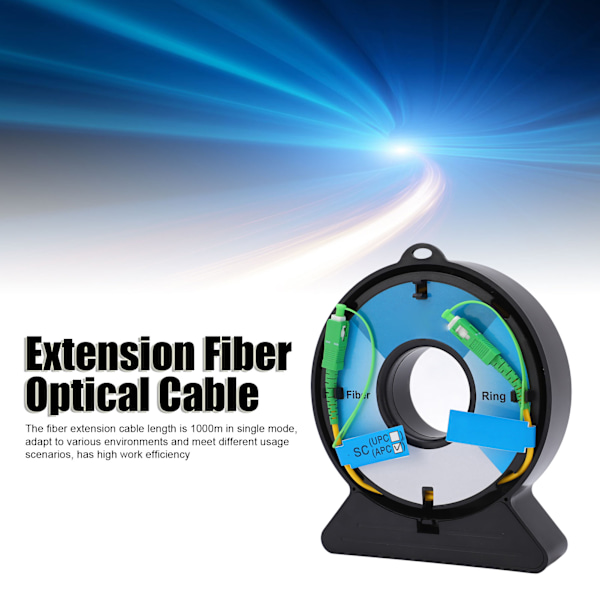 OTDR-lanseringssladdbox Optisk Fiber Ring Dödzons Eliminator Testare SCAPC till SCAPC SM 150 meter