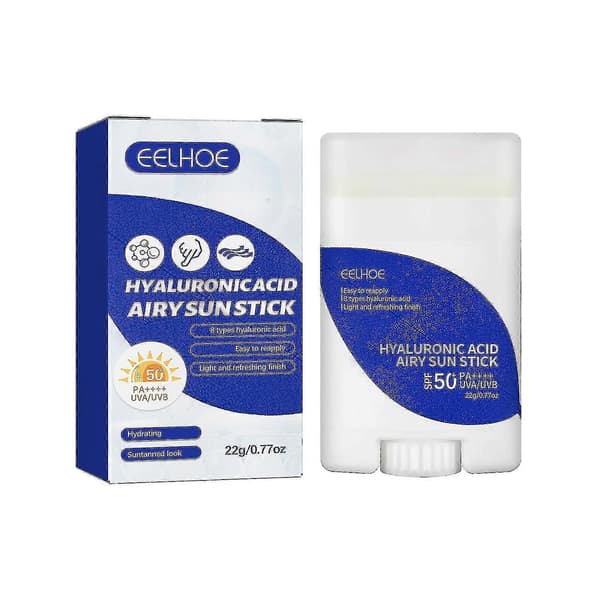 Hyaluronsyra Airy Sun Stick - Återfuktande, Spf50+, Vattenresistent A
