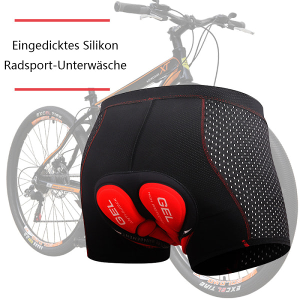 X-TIGER Cykelunderkläder för män Cykelshorts med 5D sitsstoppning Cykel MTB Underkläder Pro Bike Boxer Storlek Korta byxor
