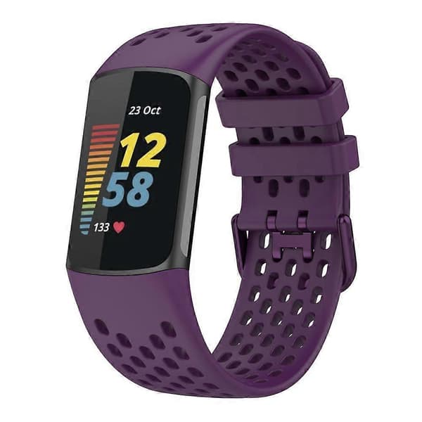 För Fitbit Charge 5 Armband Silikon Sportband Andningsbart