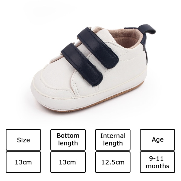 Baby Gutter Jenter Sneaker Slip On Anti-skli Nyfødte godterisko i 0-18 måneder