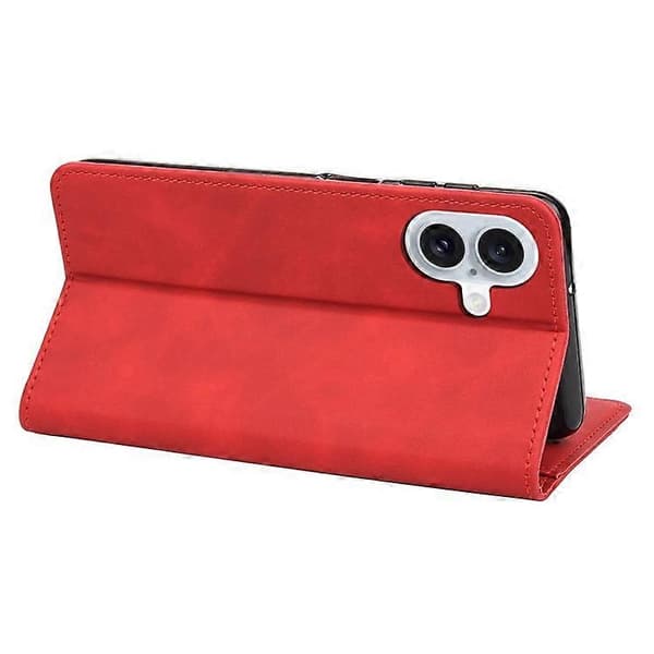 Kompatibel med iPhone 16 Plus Fodral PU Läder Stötsäkert Skydd Plånboksfodral A