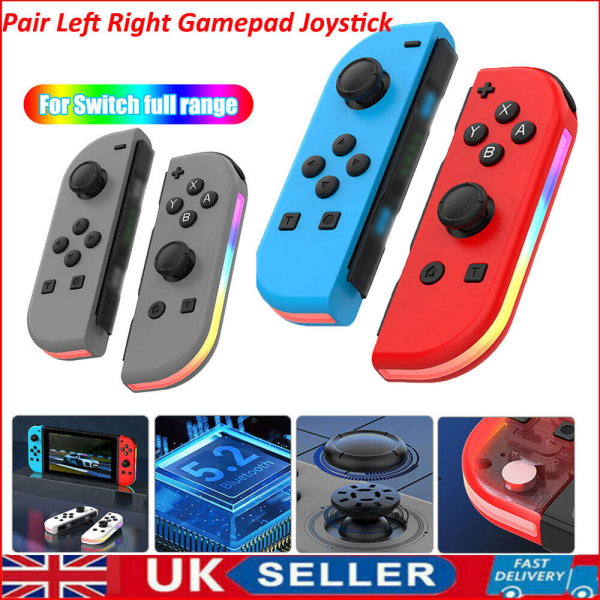 Til Nintendo Switch Joy-Con Controller Venstre Højre Par trådløs Gamepad Joystick