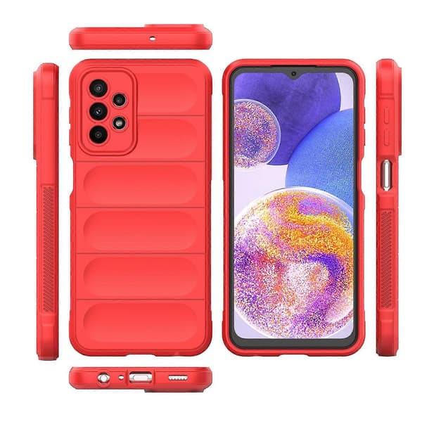 Samsung Galaxy A23 Magic Shield TPU + flanelli puhelinkotelo