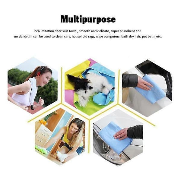 30*20 cm multifunktionelle håndklæder PVA hurtigtørrende håndklæde mikrofiber meget absorberende badehåndklæde