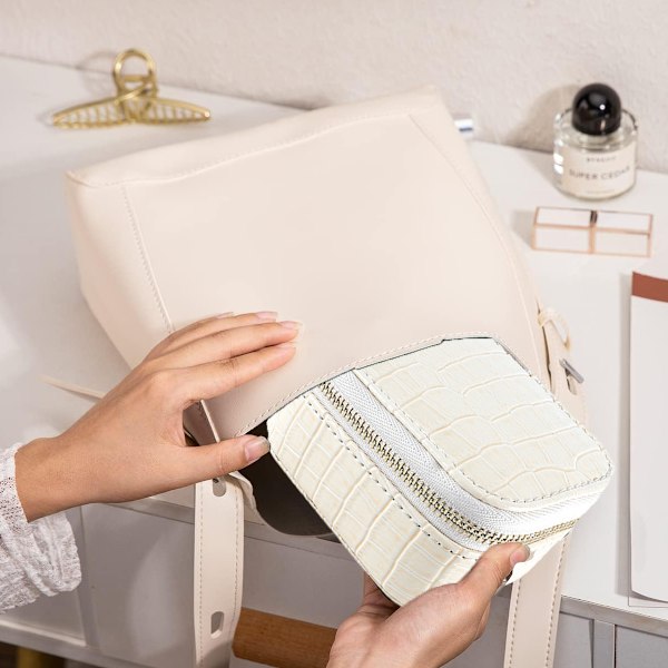 Rejse Smykkeboks Organizer, Rejse Smykkeæske, Mini Smykke Rejseæske, Lille Smykkeboks Rejse, Smykke Rejseboks, 9.5*7*5cm