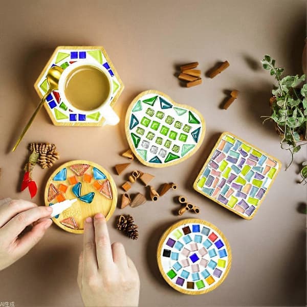 Mosaikker Coaster DIY Kit Innovative Kits Håndværk til Boligindretning A
