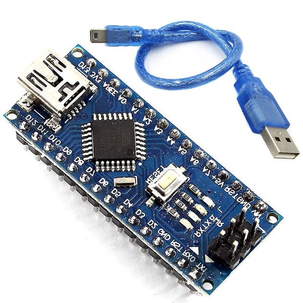 Nano V3.0 Atmega 328P Redan lödd redo monterad CH340G 5V 16M mikrokontrollerkort Ny A