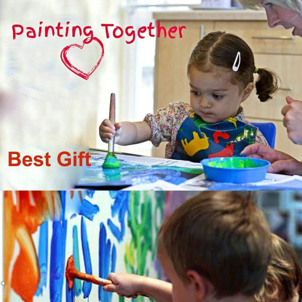 30st barn målarsvampar, tidigt lärande barn småbarn måla