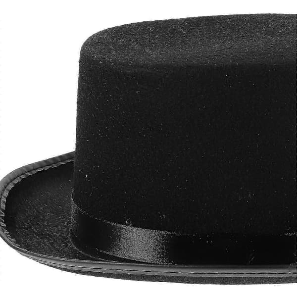 Halloween-tilbehør Svart gjenbrukbar cosplayhatt for voksne og barn A