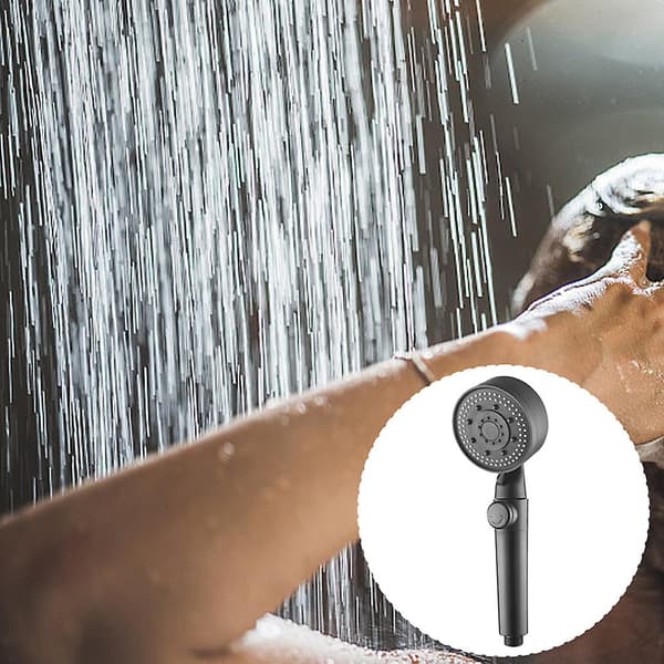 5-moduser høytrykks dusjhode universelt dusjhode for hardt vann for hotellbaderom A