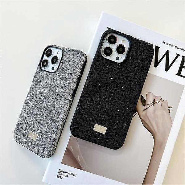 VESCENT Kompatibel med iPhone 12 Pro Max-deksel Glitter TPU+PC Fallsikkert telefondeksel A