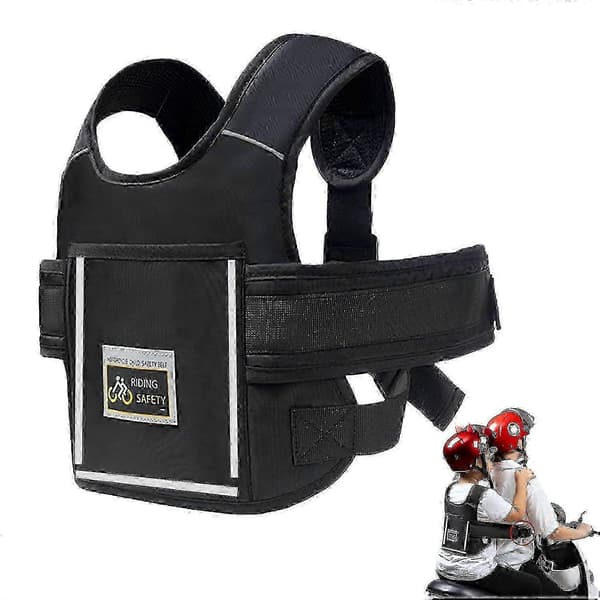 Motorcykelbälte för barn, justerbart barnbälte, med reflexband, lämpligt för barn A