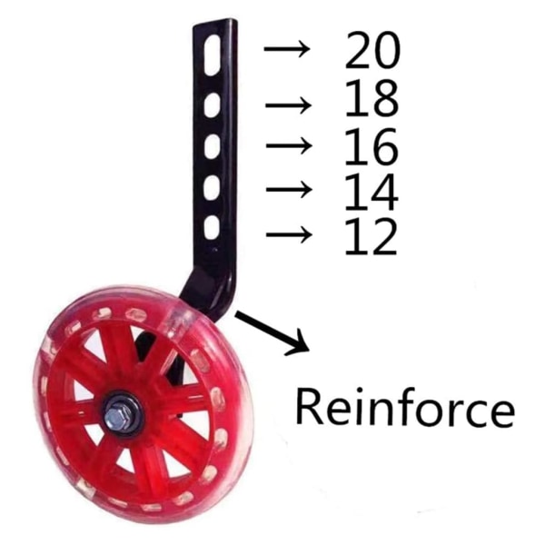 Harjoittelupyörät lasten polkupyörän vakautuspyörille 12 14 16 18 20 tuuman polkupyörälle