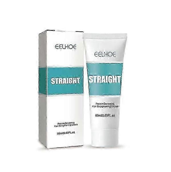 Keratin för permanent hårrätning kräm hårplattång utjämnande hårkräm för lockigt hår magisk hårvård 60ml A