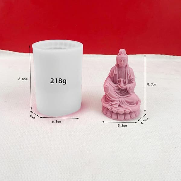 Avalokitesvara stearinlysform Håndlaget duftlys som lager sjablong for DIY-såper A