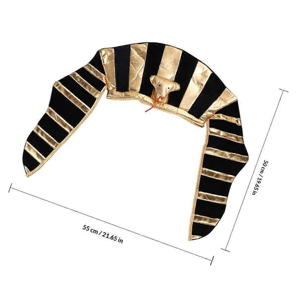 Egyptisk hodeplagg Halloween-hatt for dekorasjon Voksne Cosplay-tilbehør A
