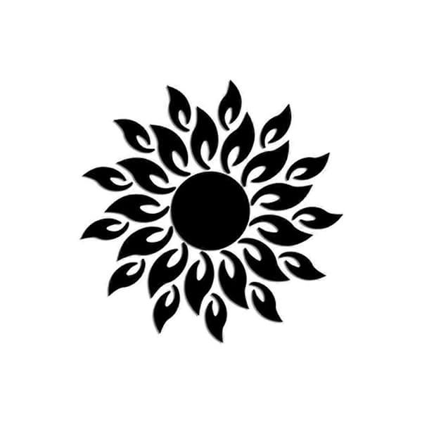 Auringonkukka! Auringonkukka peili seinätarra tarrat sisustus tarra A