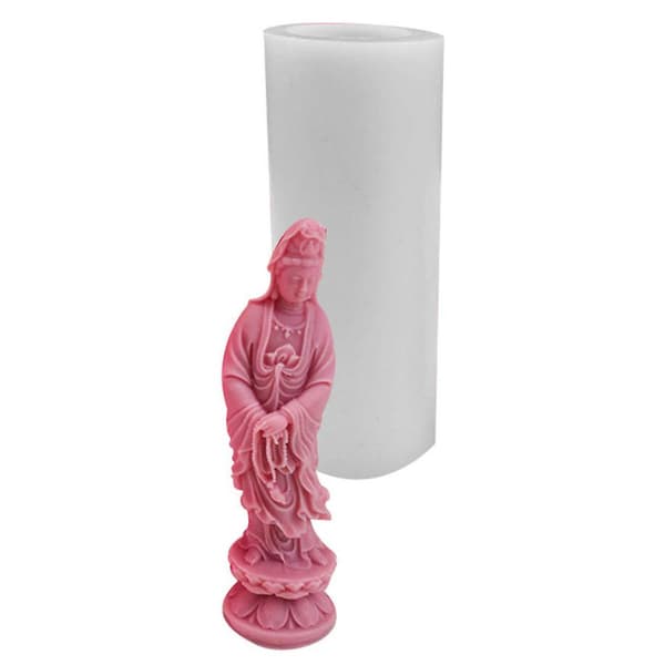 Avalokitesvara stearinlysform Håndlaget duftlys som lager sjablong for DIY-såper A