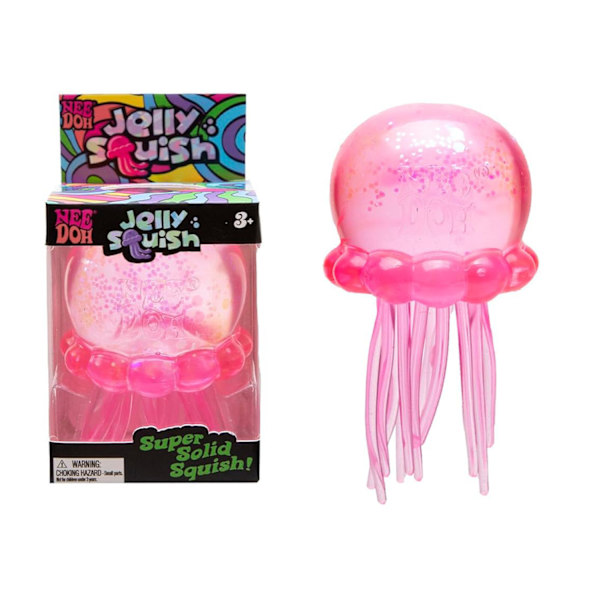 Schylling NeeDoh Nice Cube - Sensorisk klemmeleke med super solid klem rosa