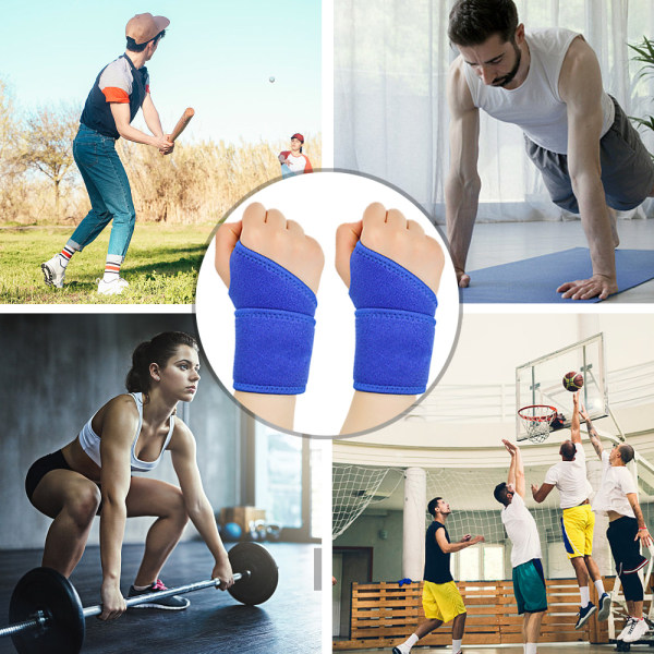 2 st handledsskydd Sport Fitness Wrap handledsrem Viktlyftning