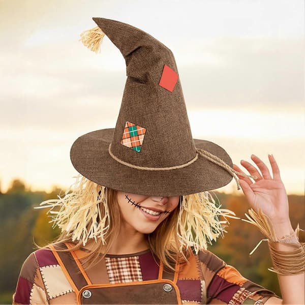 Halloween-variksenpelätinhattu – säädettävä ja hengittävä – aikuisille A