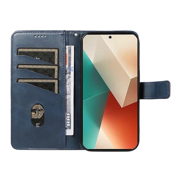 För Xiaomi Redmi Note 13 5G Fodral Geometrisk Linje Läder Plånboksfodral