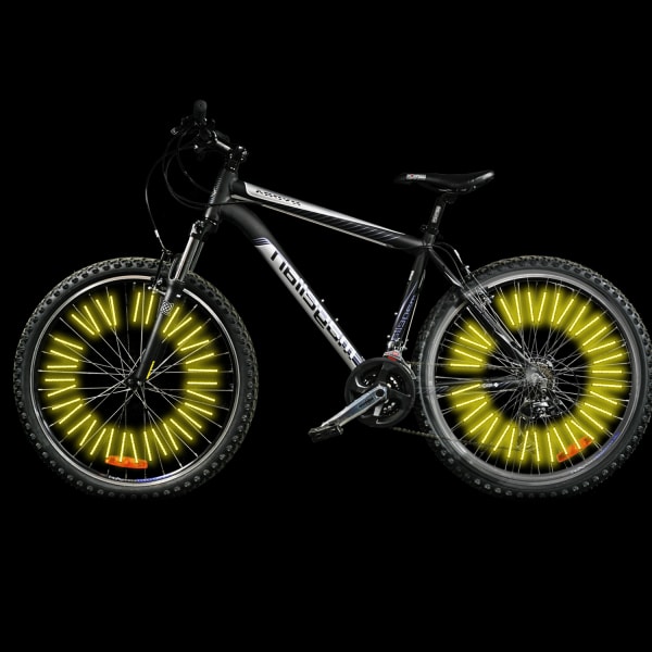 Cykelreflexer, 48 delar av cykeltillbehör reflexer, 360° synlighetsreflektorer, reflexklämmor cykel, reflekterande ekerpinnar,