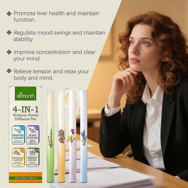 4-i-1 Naturlig Örtenergibar – Stöder Djup Sömn, Lungrengöring & Leverhälsa – 4-pack A
