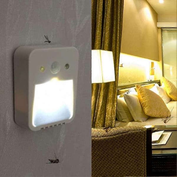 LED myggavvisende lampe aromaterapi induksjon nattlys A