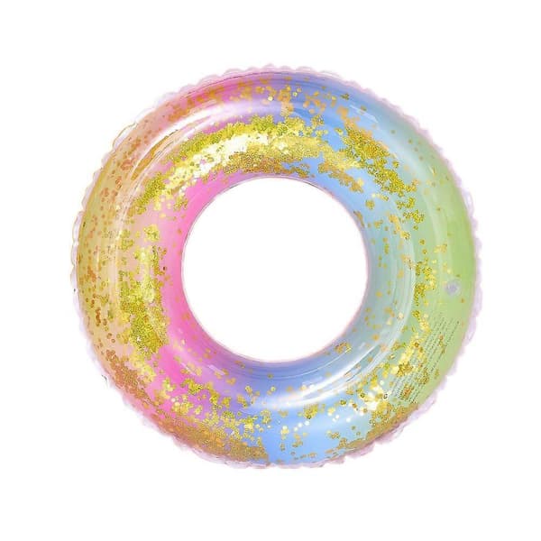 Donut Floatie Vand Glitter Pool Float Tubes Til Voksne Børn Sommer Strandferie-60# A