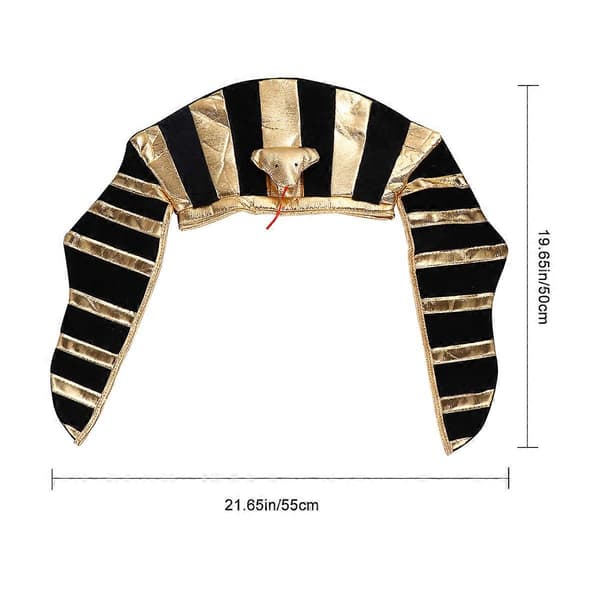 Egyptisk hat i assorterede farver til voksne til Halloween A
