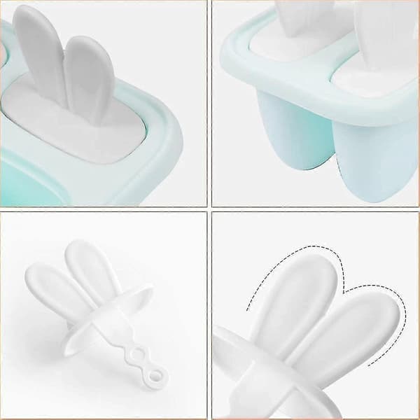 Blå Eskimo Mini Isform og Ispindeform til DIY Sorbet og Yoghurt A
