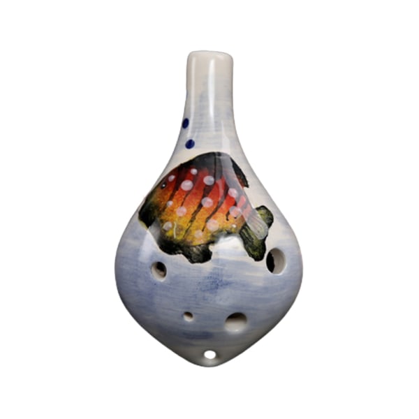 6-håls Ocarina, Alto C, glaserad keramik