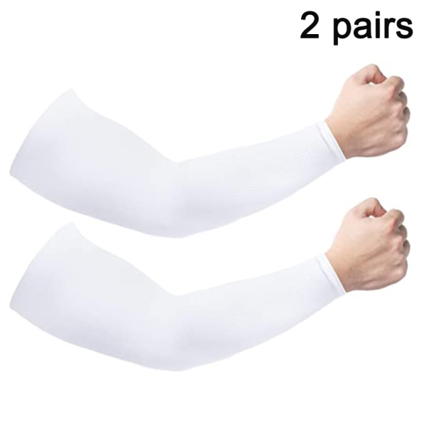 2 pairs Cooling Arm Sleeves for Men & Women, UV Protective UPF