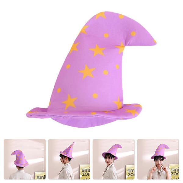 Heksehatt Dekor Filt Halloween Maskeradehatt for A