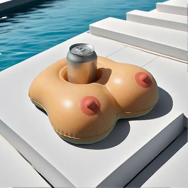 Sjove oppustelige poolkopholdere til drinks Mini drink-floaties til poolfest, boblebad, sjov i baghaven A