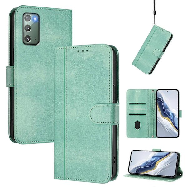 Line Splicing Buckle Retro læder telefoncover (til Samsung Galaxy Note20)
