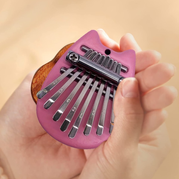 Mini Kalimba 8 Keys Tommelfinger Klaver Sød bærbar Finger Piano Wood