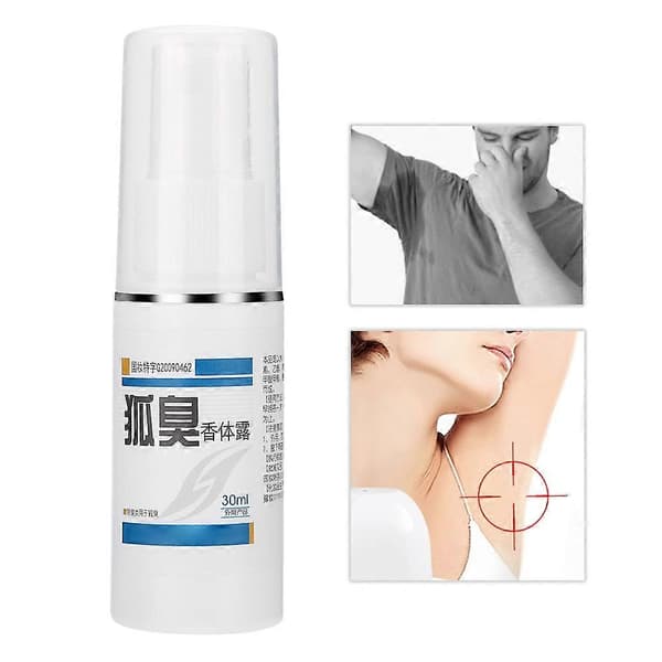 Luktfjernende vann antiperspirant kroppslukt armhulesvettefjerner spray (30ml) A