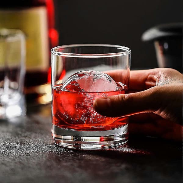 2 stk. silikoneisform, 4-hullers rund isboldisform til whisky A