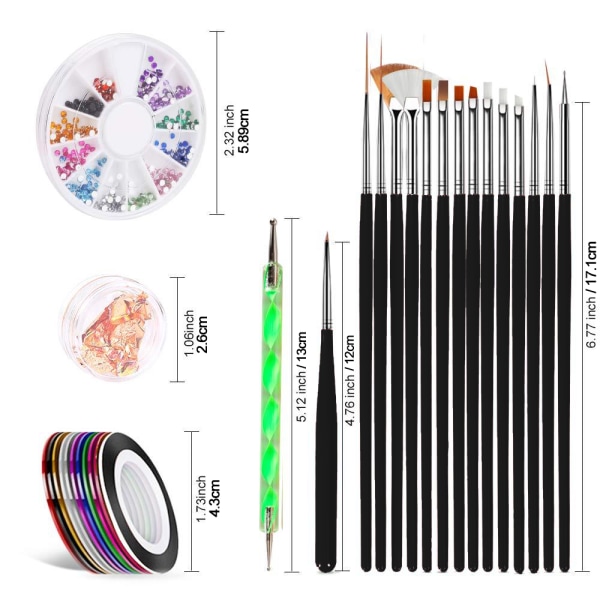 Nail Pen Designer, Nail Art Tool Nail Painting Brushes, Nail