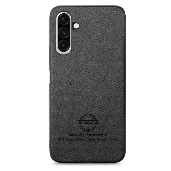 Telefonfodral i twilltyg med läderbaksida för Samsung Galaxy A26