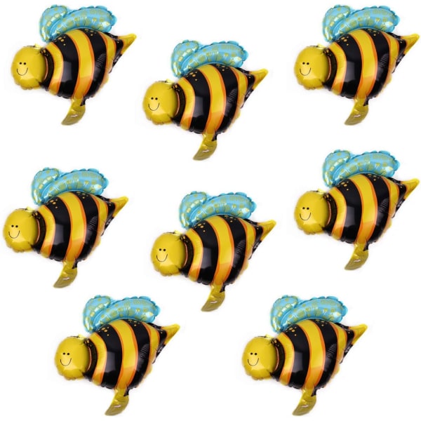 10 kpl 16 tuuman "Happy Bee Day" -foliopallo Mylar Bee Balloon