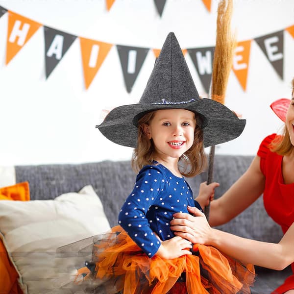 Halloween Kostume Heksehat Hekse Cosplay Hat til Dekoration A