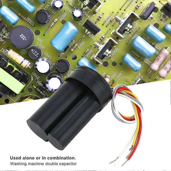 C450V 12uf+5uf Dobbelte Startkondensatorer Nem Installation Hvidevaredele Vaskemaskinetilbehør A