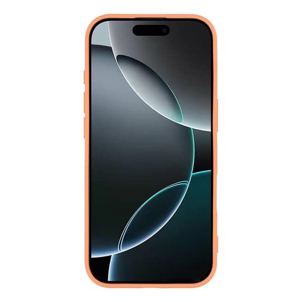 För iPhone 17 Pro Max Silikonskal med Rem Ring Kickstand Telefonfodral (Orange, Orange)