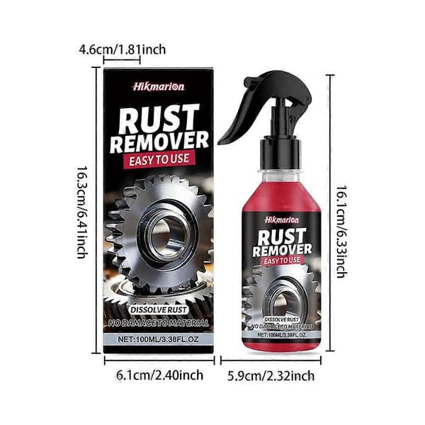 Nano-metall rustfjerner poleringsspray multifunksjonell rustfjerner bilrekvisita A