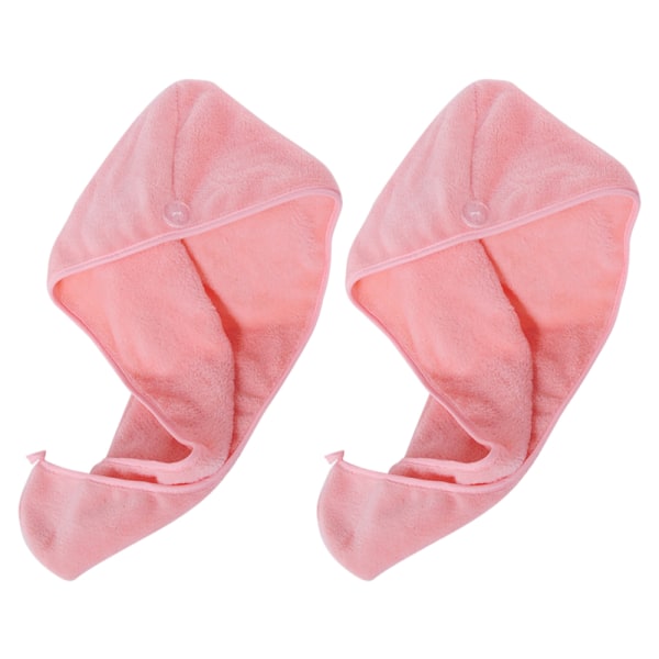 (2-pack) Hårhandduk Mjuk Hår Turban Torkhuva